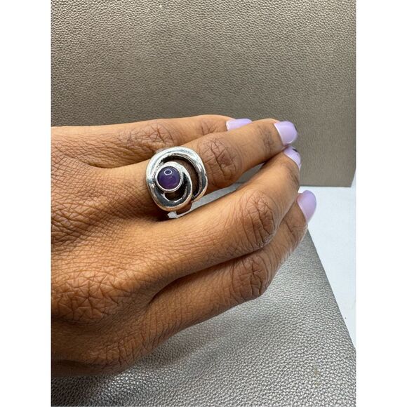 Free People Amethyst  Ring-7 - Picture 1 of 5